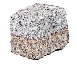 Kostka granitowa szaro-ruda